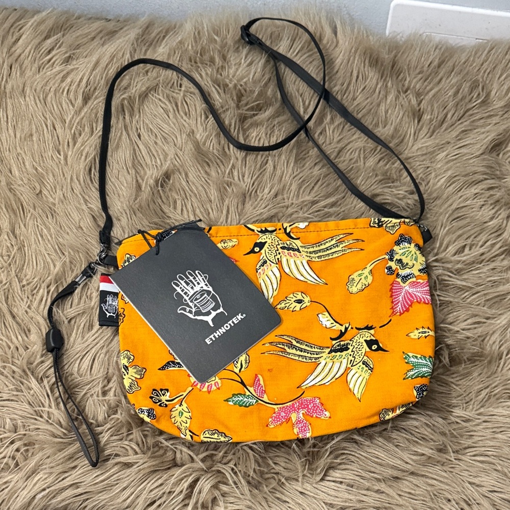NWT Ethnotek Pouch  Orange Crossbody Bag